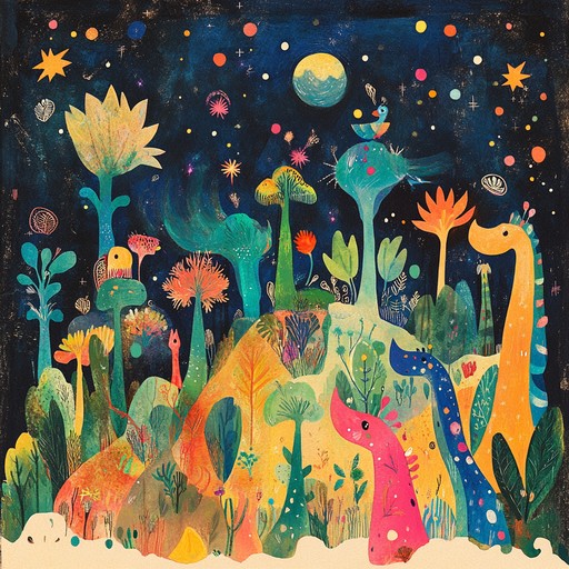 An instrumental track that takes listeners on a captivating journey through a funky yet rustic musical landscape. Combining infectious rhythms with enchanting folk elements, this piece creates a whimsical and magical atmosphere, perfect for an imaginary woodland dance party.