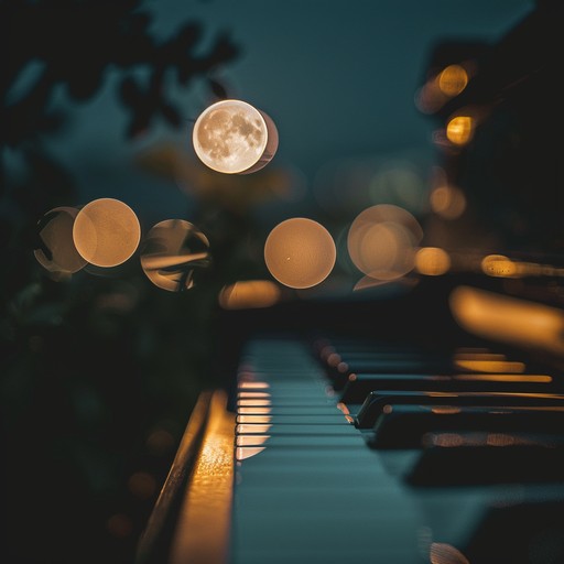 Delicate piano notes drift under the moonlit sky, creating a sweet serenade that speaks directly to the heart. Each note is carefully chosen to evoke feelings of love, tenderness, and serenity, making it a perfect accompaniment for moments of affection.