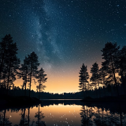 This instrumental piece gently guides listeners through the tranquil finnish countryside at night, combining delicate melodies with ambient nature sounds to evoke the peacefulness of nordic landscapes under the starlit sky.