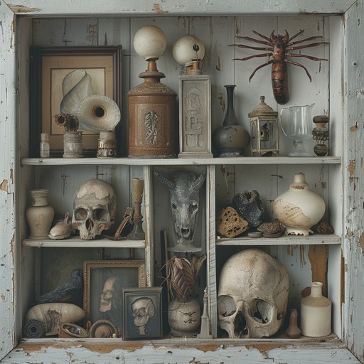 A curious explorer enters an old, dusty antique shop filled with strange and mysterious objects from bygone eras. Each item holds a secret story waiting to be discovered. The shop owner, an eccentric old man, guides the explorer through the labyrinth of relics, revealing bits and pieces of their hidden histories.