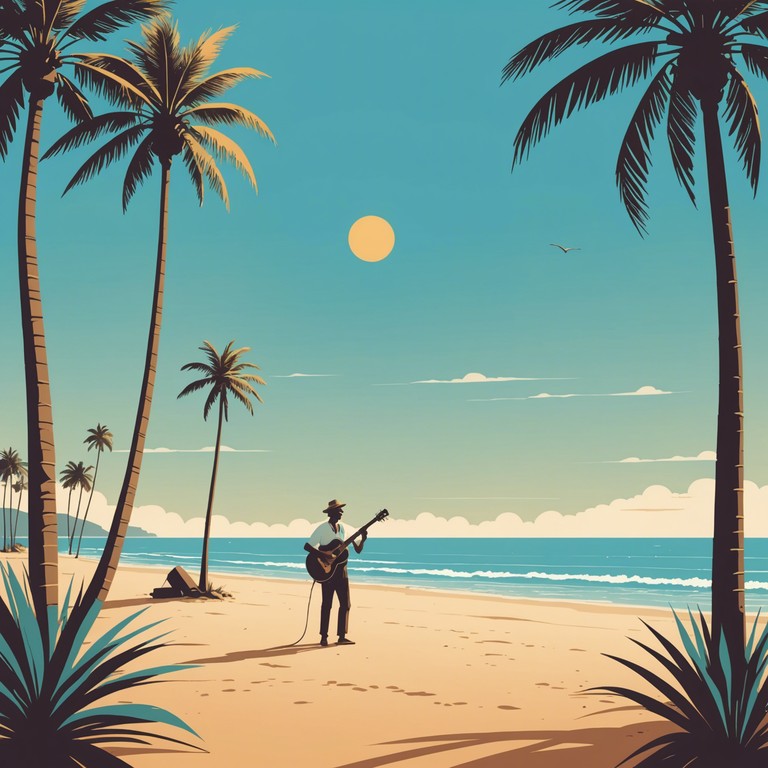 The track combines vibrant bossa nova rhythms with soothing melodies that evoke a serene yet cheerful day on the beaches of rio de janeiro. It features a blend of intricate acoustic guitar play and subtle percussive elements, creating an atmosphere that's both uplifting and relaxing.