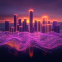 soulful synths weave through futuristic rhythms under neon skies.