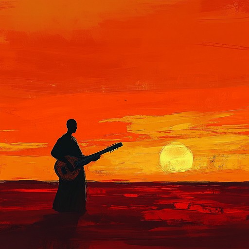 A captivating instrumental afrobeat track that blends haunting melodies with pulsating rhythms, evoking the mysterious allure of african sunsets and the secrets they hold.