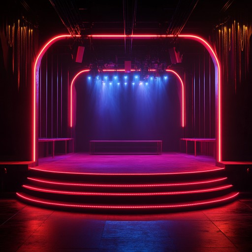 A brooding cabaret piece set in a dystopian future, featuring haunting melodies, mechanical rhythms, and an unsettling ambiance. The atmosphere integrates noir aesthetics with futuristic elements, creating a surreal and hypnotic musical experience.