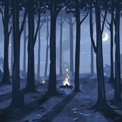 An atmospheric piece featuring ethereal flutes and slow paced folk percussion, evoking an ancient winter solstice celebration deep in the woods, with a touch of mysticism and darkness. Imagine ritualistic dances around bonfires, shadowy figures moving rhythmically under a moonlit sky, blending festive cheer with a somber undertone