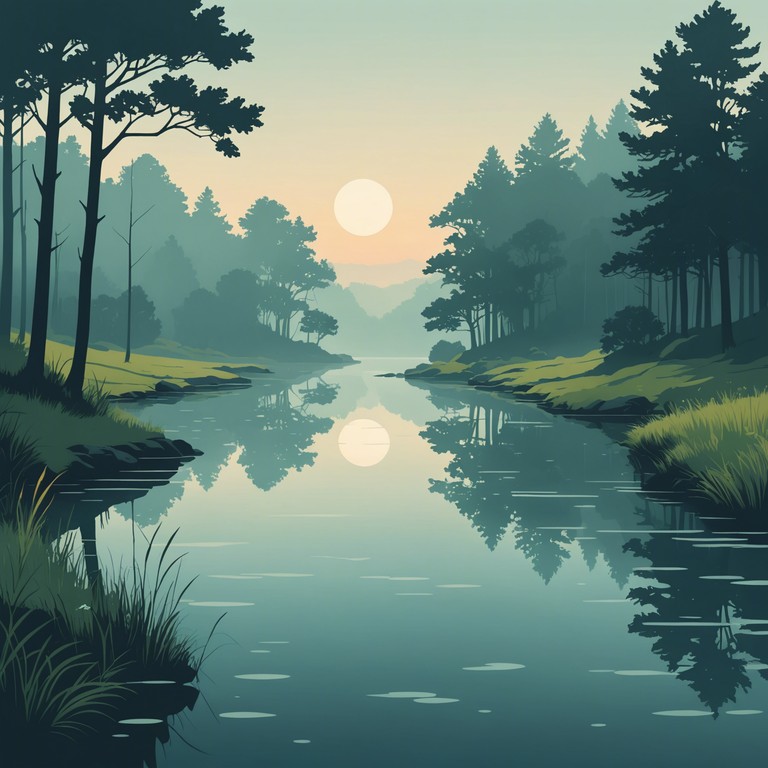 This enchanting piece features a melody that weaves through tranquil, lush sonic landscapes, reminiscent of dawn's first light at a serene creek. With each note, the listener embarks on a peaceful journey, enveloped by a blanket of soothing sounds that evoke a magical connection with nature.