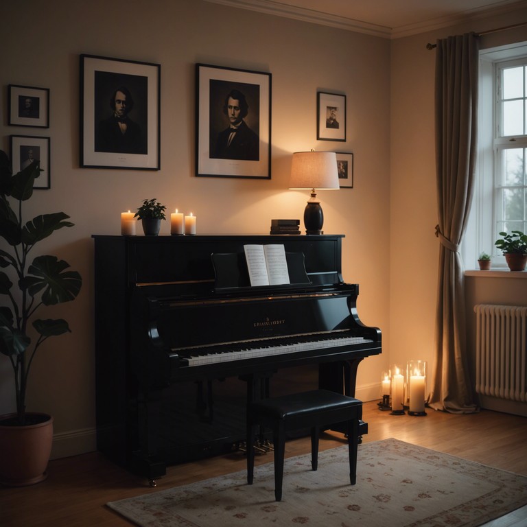 Imagine a quiet lounge where each piano note helps dissipate the stress of the day, aligning perfectly with a feeling of peace as the evening unwinds.