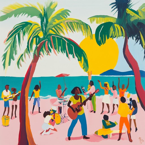 This energetic calypso instrumental features vibrant steelpan melodies and joyful rhythms, perfect for evoking the lively and colorful atmosphere of a tropical island dance party during summer