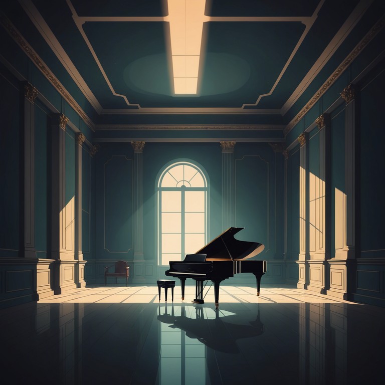 This alternative version dives deeper into the realms of ambient music, utilizing even fewer notes to emphasize the vast emptiness. The piano gently strikes notes that resonate as though in a large, empty hall, with each echo building upon the eerie ambiance. As the spaces between notes stretch, a deep emotional journey into the self unfolds, framed by the encroaching darkness.