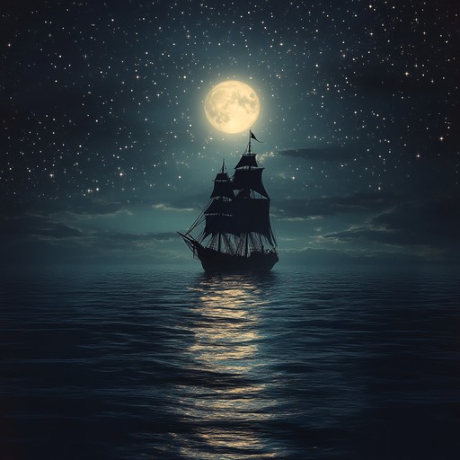 Envision a tranquil night on the sea, where echoes of russian naval history intertwine with hauntingly beautiful melodies. This instrumental track captures the quiet, reflective essence of a naval journey under the stars, using deep, resonant sounds that weave a dreamlike, nostalgic atmosphere.