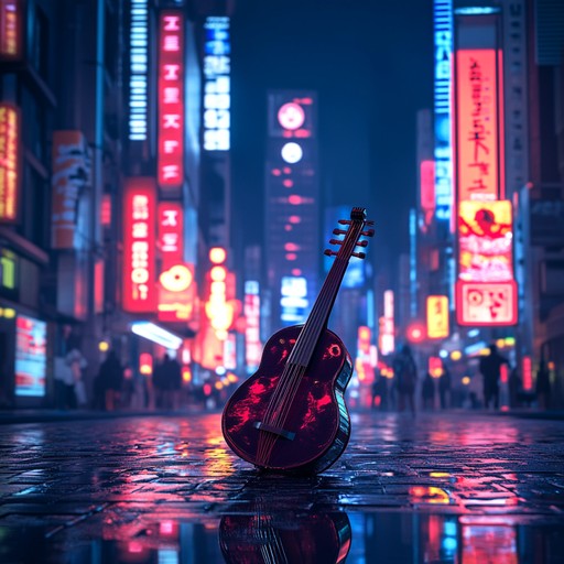 An intricate soundscape enveloping the vibrant mysteries of tokyo by night. With delicate harmonies and dynamic rhythms, this track offers an enigmatic journey through the heart of the metropolis, where tradition meets modernity.