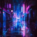 a pulsing, futuristic electro track perfect for cruising through a cyberpunk cityscape