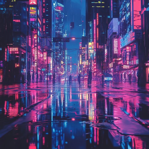 An electronic instrumental that envisions a bright future in a cyberpunk setting. Driving beats and soaring synth melodies create a compelling atmosphere of ambition and technological wonderment, ideal for visualizing a neon soaked cityscape brimming with possibilities.