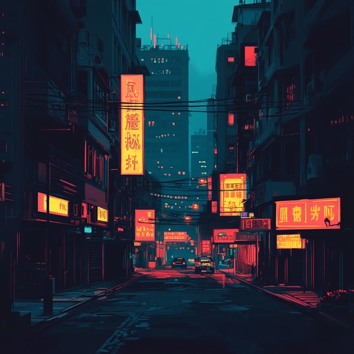 Immerse in a gritty, exhilarating soundscape capturing the essence of an adrenaline pumping chase through city streets under neon lights, blending thumping beats with atmospheric textures.