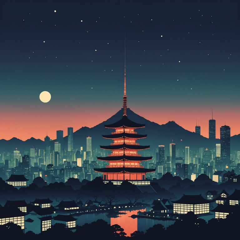 Dive deeper into the heart of a neon lit tokyo with this alternative track, where each string pluck of the koto echoes the mysteries hidden in the city’s shadowy corners. This version emphasizes a deeper connection with the enigmatic aspects of japanese urban nights.