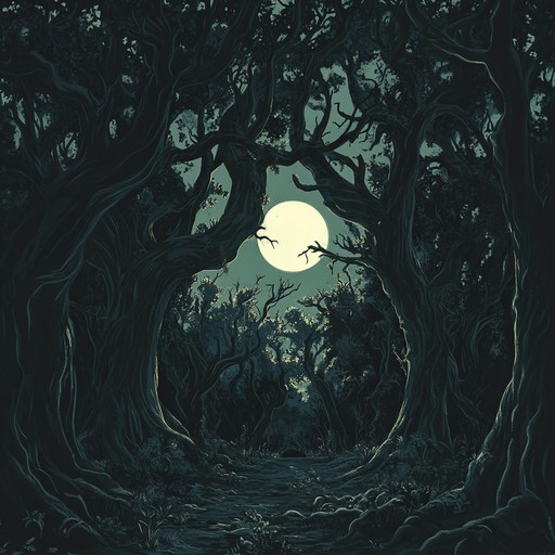 This composition channels the mystical energy of ancient forests, weaving dark, captivating melodies with haunting harmonies. Each note carries the weight of forgotten traditions, creating a visceral link to times past. The evocative soundscape immerses the listener in a world of shadows and rituals, blending the distinct acoustic textures of dark folk with dramatic dynamic shifts.