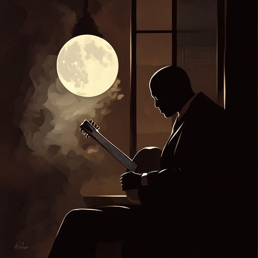 An instrumental blues piece that captures the sensual atmosphere of midnight in a smoky jazz club, featuring gentle guitar licks and slow, sultry rhythms that evoke feelings of intimacy and longing.