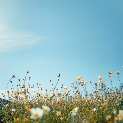 Experience a sun drenched afternoon in a blooming meadow. The melodies gently breeze through, carrying with them a light hearted charm that inspires carefree joy. Simple yet enchanting tunes evoke a sense of bliss and relaxation, perfect for unwinding and enjoying life's simple pleasures.