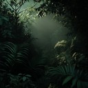 mysterious rhythms weave through dark tropical whispers.