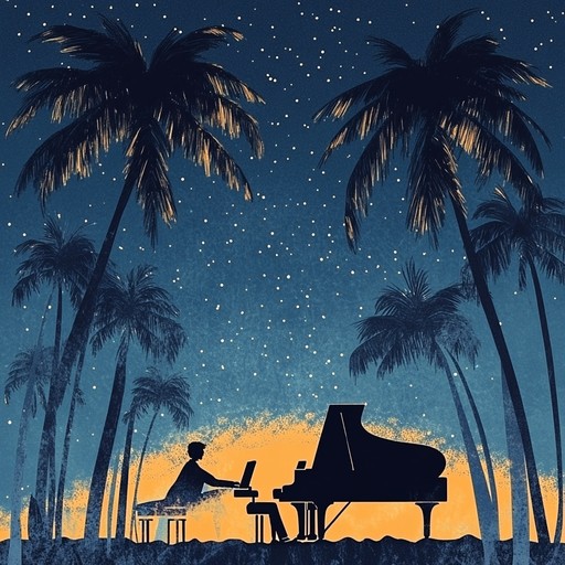 A captivating instrumental salsa track featuring expressive piano and vibrant rhythms, evoking the allure of hidden stories unfolding during a tropical night dance.