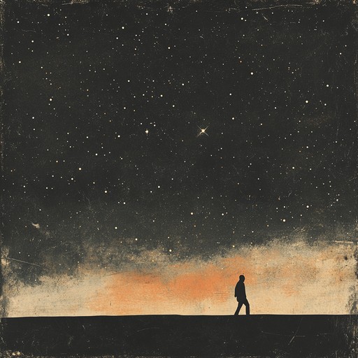 This composition delves deep into the soul, mirroring the introspective and melancholic themes often found in anime narratives. Designed to evoke a poignant sense of nostalgia and longing, the melody follows a slow, meandering path that captures the essence of a solitary walk under a starlit sky, reflecting on life's fleeting moments.