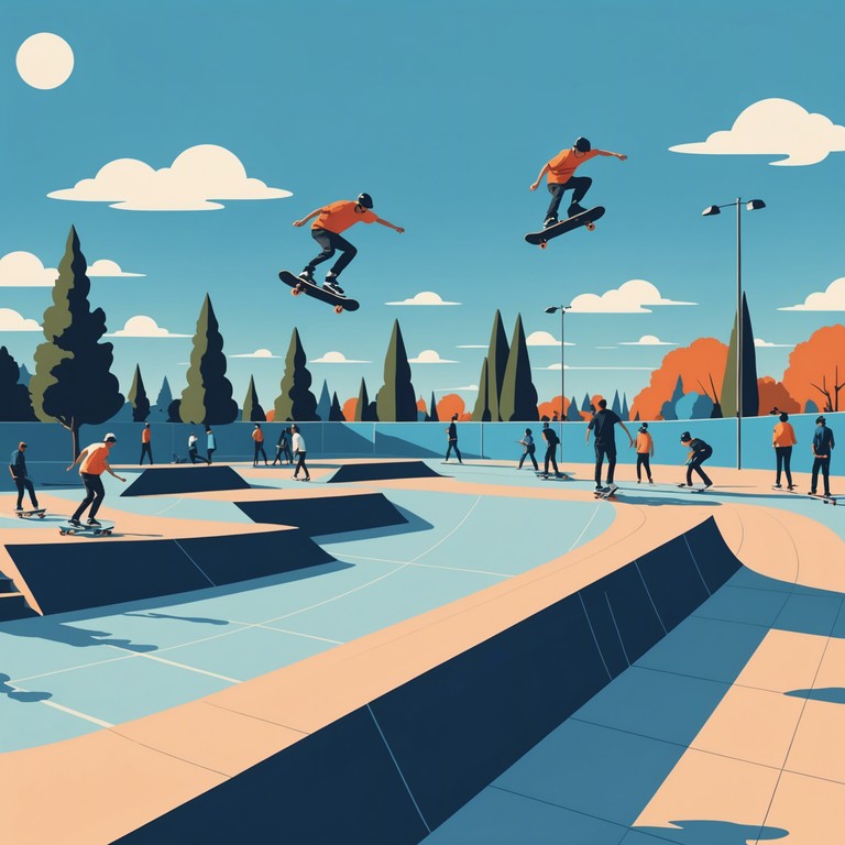 Imagine a sunny day in a bustling skate park, where the air vibrates with the pulse of rolling skateboards and youthful laughter. This song captures that essence, blending soul's deep, emotive undertones with punk's raw, energetic beats. The track promises to buoy spirits and put a smile on your face, evoking memories of carefree summer days.