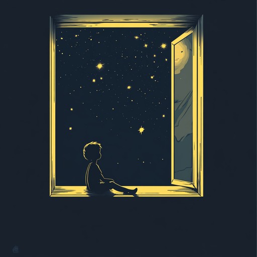 An instrumental children's song featuring gentle music box melodies that evoke the peacefulness of a starlit night, encouraging calm and reflection before bedtime.