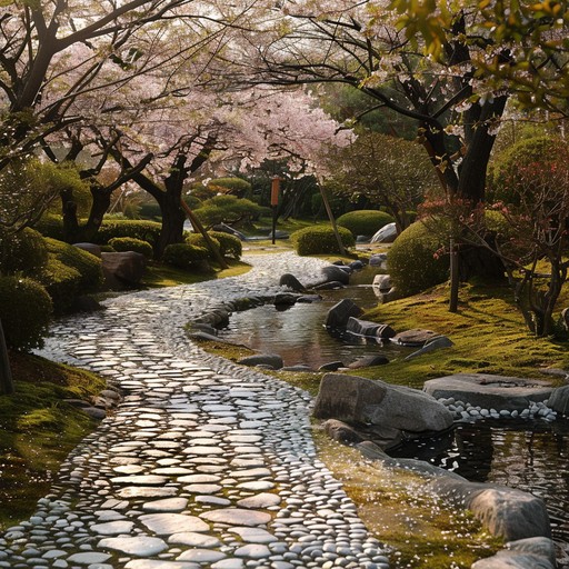 Experience the tranquil beauty of relaxing j pop melodies, featuring the gentle strums of the shamisen. Perfect for creating a peaceful, calming atmosphere.