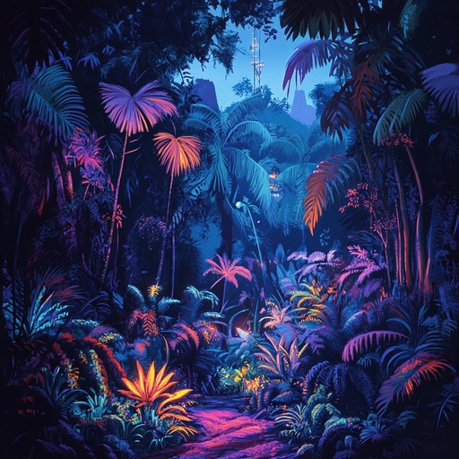 Feel the pulse of neon splashed dance floors meshed with the calming essence of a tropical jungle. The juxtaposition of punchy disco beats and serene, natural sounds crafts a dynamic dance anthem that keeps feet moving and spirits soaring all night long.