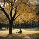 guitar melodies echo in crisp fall air