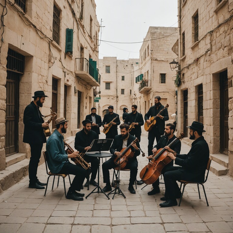 A revitalizing and joyful rendition of jewish traditional music that combines classic melodies with a modern arrangement. The clarinet leads the melody, supported by uplifting dynamics, and enkindles a spirit of hope and festivity, bringing to life the age old traditions and communal bond of the jewish people.