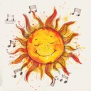 lighthearted, cheerful melody evoking the warmth of summer