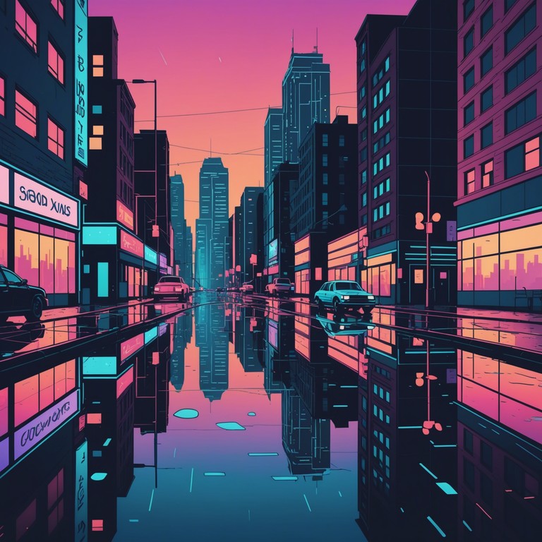 This track embodies the essence of neon lit evenings filled with reflective thoughts. The melody, characterized by soft yet compelling synth layers, invites listeners to immerse themselves in a world of digital nostalgia and urban solitude. Capturing the essence of days gone by while riding the quiet city outskirts, the music is perfect for introspective evenings