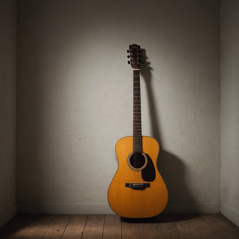 This track embodies the quiet solitude of a lonely night, utilizing the understated beauty of sparse instrumentation to reflect on solitude and introspective thought. Emotional depth is conveyed through the gentle playing of an acoustic guitar, with a soundscape that evokes the stillness and occasional stir of a small bedroom in the late hours. The music serves as a whispered companion to thoughts that wander in the darkness, providing a melodic embrace to the listener’s solitude.