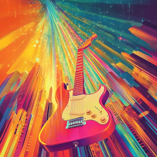 An instrumental funk rock journey that combines uplifting melodies, dynamic guitar riffs, and infectious rhythms to create a sense of euphoria and joy. The track builds with layers of groovy basslines, funky guitar licks, and vibrant drum beats, transporting listeners to a celebratory and uplifting atmosphere.