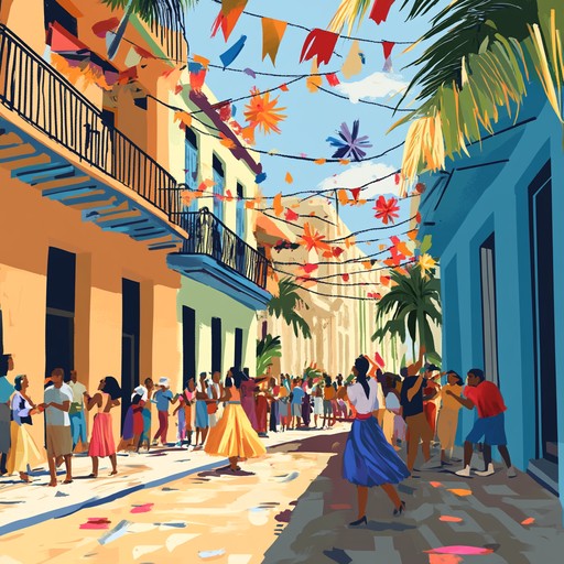 A jubilant instrumental that fuses afro cuban beats with lively horn arrangements. The song evokes the festive atmosphere of a street party, with infectious rhythms and melodies inviting everyone to join the dance.