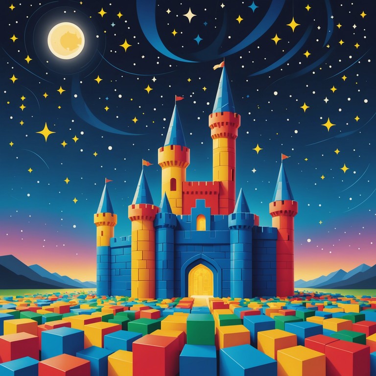 Experience a unique blend of toy inspired sounds interwoven with majestic, expansive musical themes that evoke a sense of grandeur and playful curiosity. The track utilizes the whimsical timbres of toy instruments, crafting an atmosphere that's both regal and inviting to the imagination, perfect for a journey through a fantastical toy kingdom.