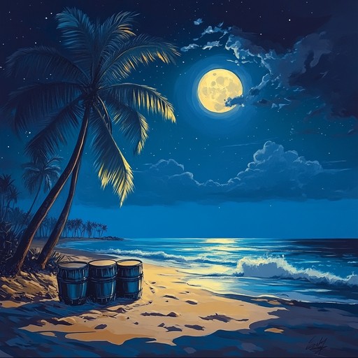 A captivating instrumental calypso that conjures images of moonlit beaches, swaying palms, and the irresistible allure of tropical nights. The gentle harmonies of steel drums blend with soft percussion, creating an enchanting soundscape that invites listeners to lose themselves in the rhythms of paradise.