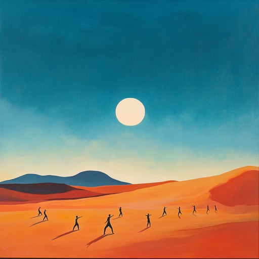 A high tempo instrumental piece blending traditional middle eastern scales with lively percussion, evoking the excitement of a desert festival under the sun.