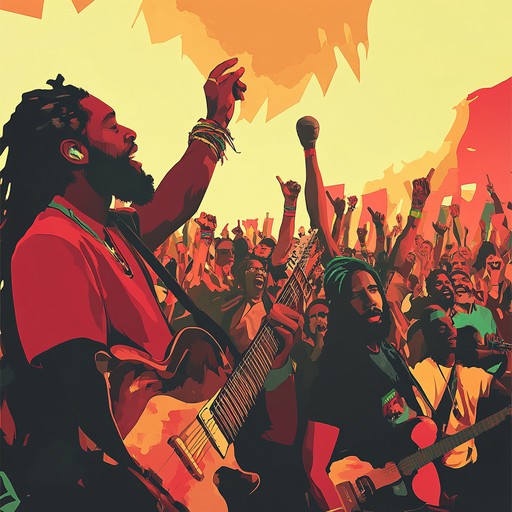 An inspiring reggae anthem that calls for change and liberation, its powerful guitar riffs and dynamic drum patterns form the backbone of this defiant and spirited track. The driving basslines and rhythmic grooves deliver an energetic, resilient mood that champions the spirit of resistance and hope.