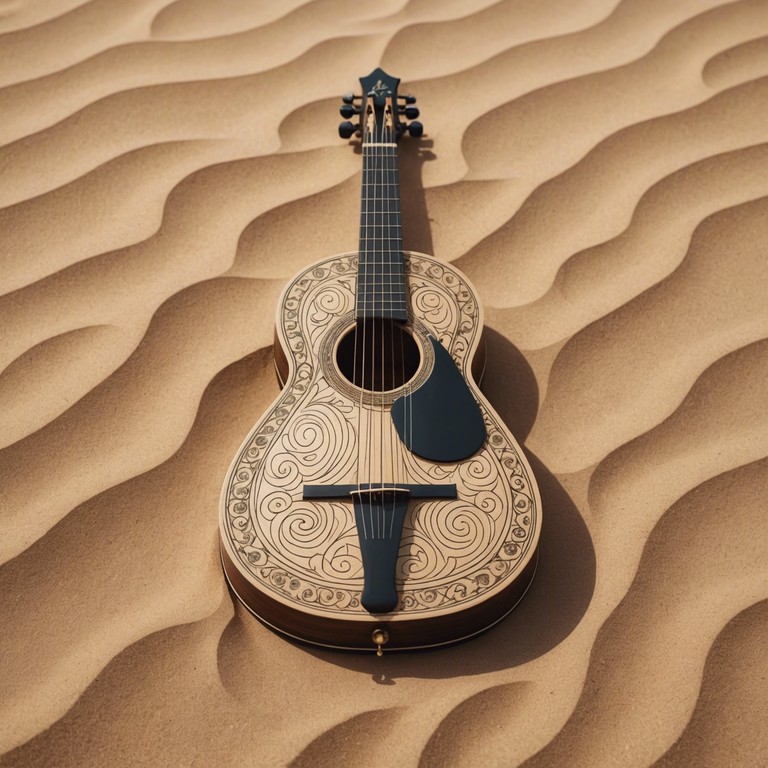 Explore deeper into the auditory illusions of the eastern deserts with traditional melodies played on the oud, backed by subtle psychedelic soundscapes, transporting listeners into a tranquil, ethereal dimension.