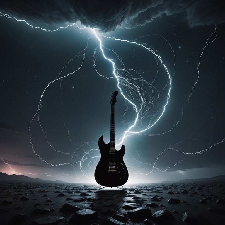 An unrelenting sonic journey that begins with whispering winds escalating into thunderous echoes. Through aggressive guitar solos, the track emulates the wild, undisciplined nature of a tempest tossed psyche, meant for those who resonate with high energy, impactful music.