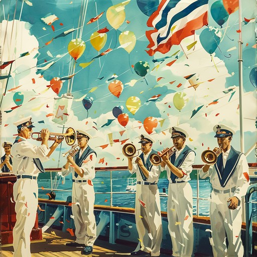 This instrumental piece celebrates the strength and triumphs of the russian navy with uplifting melodies and a rhythmic drive. Utilizing traditional russian instrumentation along with grand orchestration, the composition evokes a sense of pride, honor, and joyous celebration, reflecting the seafaring spirit and heroic legacy of the fleet