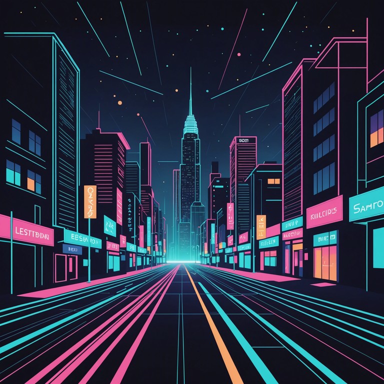 Imagine a high speed chase through a neon lit futuristic cityscape at night. The track features pulsating rhythms and a blend of synth melodies that capture the essence of a thrilling adventure in a digital realm. The music keeps you on your toes with its rapid beats and energetic flow, representing the exhilarating rush of dodging obstacles and racing against time.