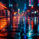 a melancholic edm track reflecting solitude in a bustling city.