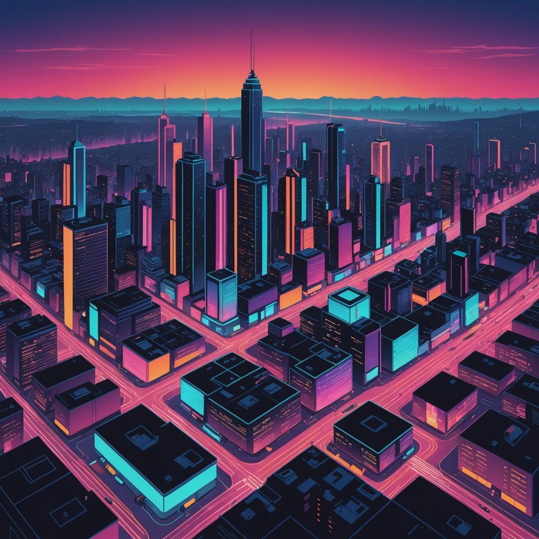 Imagine cruising through a futuristic city adorned with lights and colors, where the energy never dies and every turn invites mystery and adventure