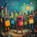 upbeat toy instrumentals meet electronic beats in an ecstatic tune.