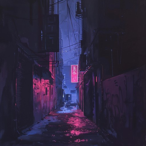 Imagine walking through narrow, dimly lit alleys at night with shadows dancing on the walls and every sound heightened, this instrumental dub track builds the tension with pulsating bass lines, eerie synths, and reverberating drums creating an atmosphere of suspense and unease