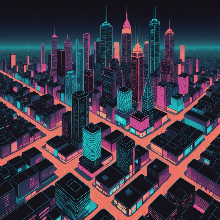 This track serves as the perfect backdrop for scenes depicting neon lit urban environments or high speed futuristic pursuits, energizing listeners with its rapid beats and compelling melodic progressions.