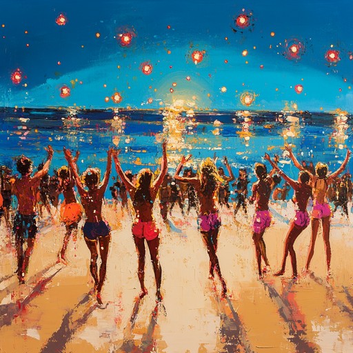 An uplifting and spirited track with glittering synths and danceable rhythms, perfect for summer celebrations. The sparkly synth melodies lead the way, accompanied by pulsating bass lines and rhythmic beats that evoke images of sunny beach parties and vibrant festivals. The dynamic flow keeps the energy high, making it ideal for dancing and letting loose under the summer sun.